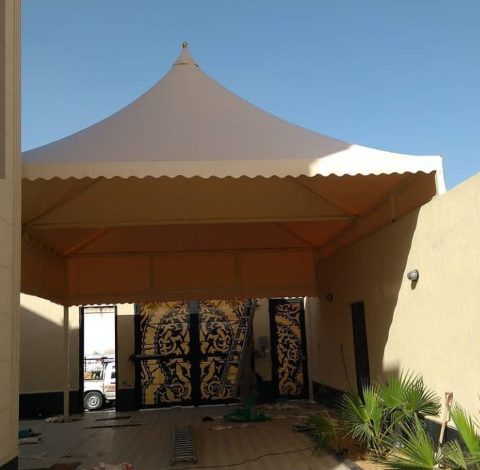 مظلات أبواب المنازل والفلل والمحلات التجارية في الدمام الخبر الشرقية
